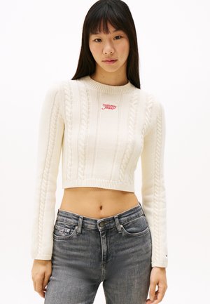 CABLE SCRIPT - Jumper - ancient white