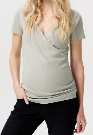 Camiseta estampada - beige