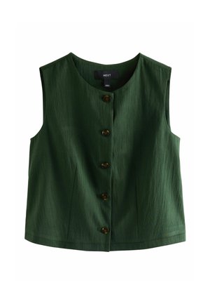 REGULAR FIT - BUTTON FRONT  - Vesta - khaki green