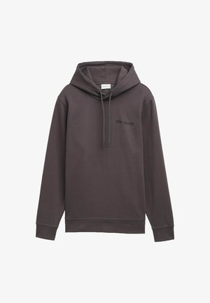 TOM TAILOR, BASIC - Sweat à capuche - tarmac grey