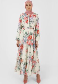 Modanisa FLORAL BUTTON COLLAR  - MODEST - REFKA - Maxi-jurk - multi coloured