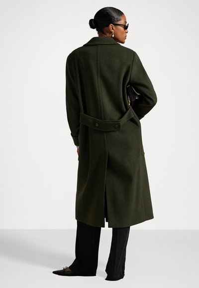 Polo Ralph Lauren WOOL MELTON LONG POLO COAT - Klasisks mētelis - loden