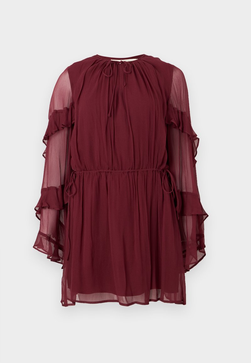 DESIGNERS REMIX Jurk bordeauxrood