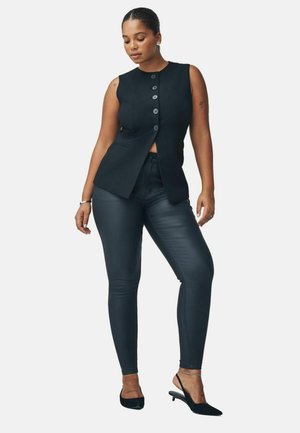 HOURGLASS COATED SKINNY  - Jeans Skinny Fit - black