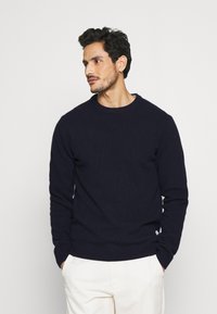 Casual Friday - CFKARL CREW NECK BOUNTY KNIT - Jumper - navy blazer Thumbnail Image 1