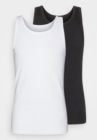 2 PACK - Undershirt - schwarz/weiß