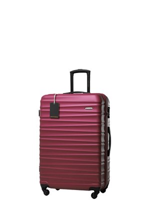 LARGE SUITCASE WITH LUGGAGE TAG - Luggage - bordeaux