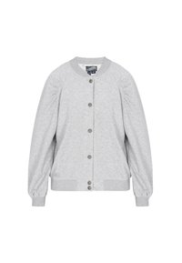 Felpa con zip - grey melange