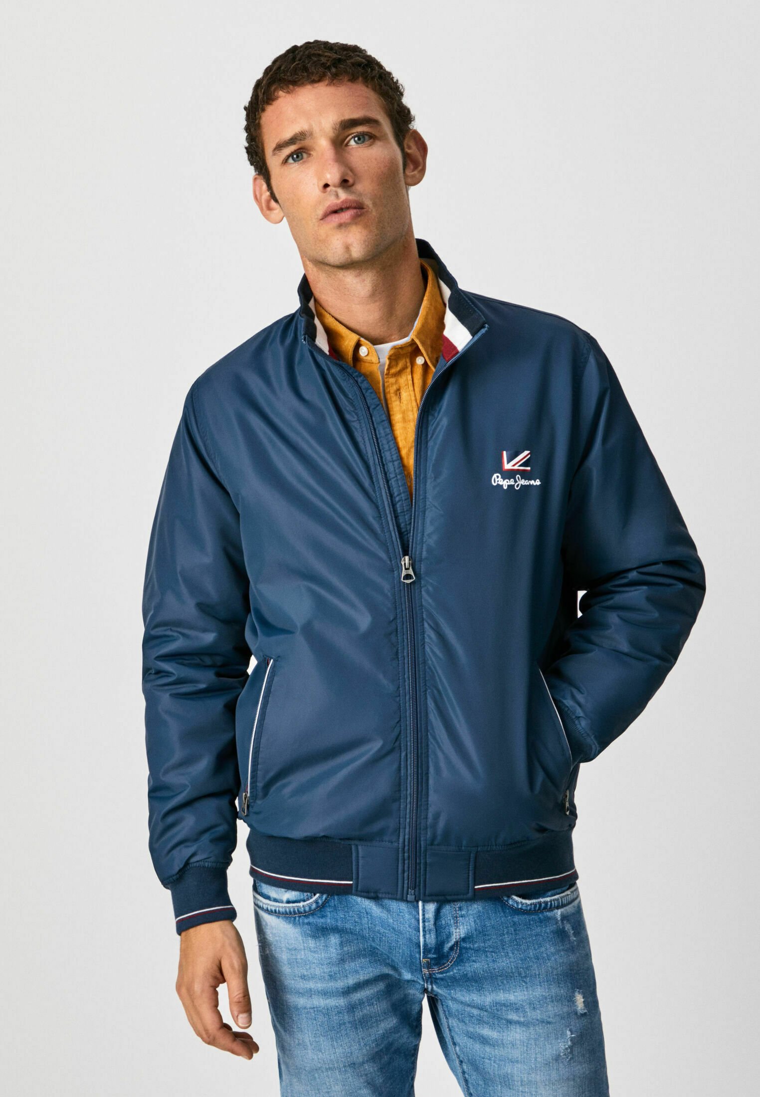 Pepe Jeans THEODORE - Giubbotto Bomber - dark blue/blu scuro - Zalando