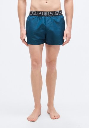 SWIM NEW LOGO - Šortky na plávanie - petrol blue/nero/silver-coloured