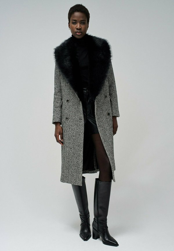 Klassischer Mantel - schwarz