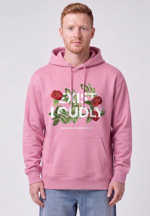 watapparel, EXIST LOUDLY UNISEX - Hoodie - bubble pink