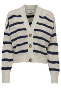 CAROLNICE STRIPE NOOS - Kardigán - pumice stone stripes navy blazer