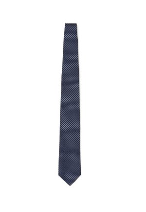 WITH POLKA DOT PATTERN - Cravatta - blue white