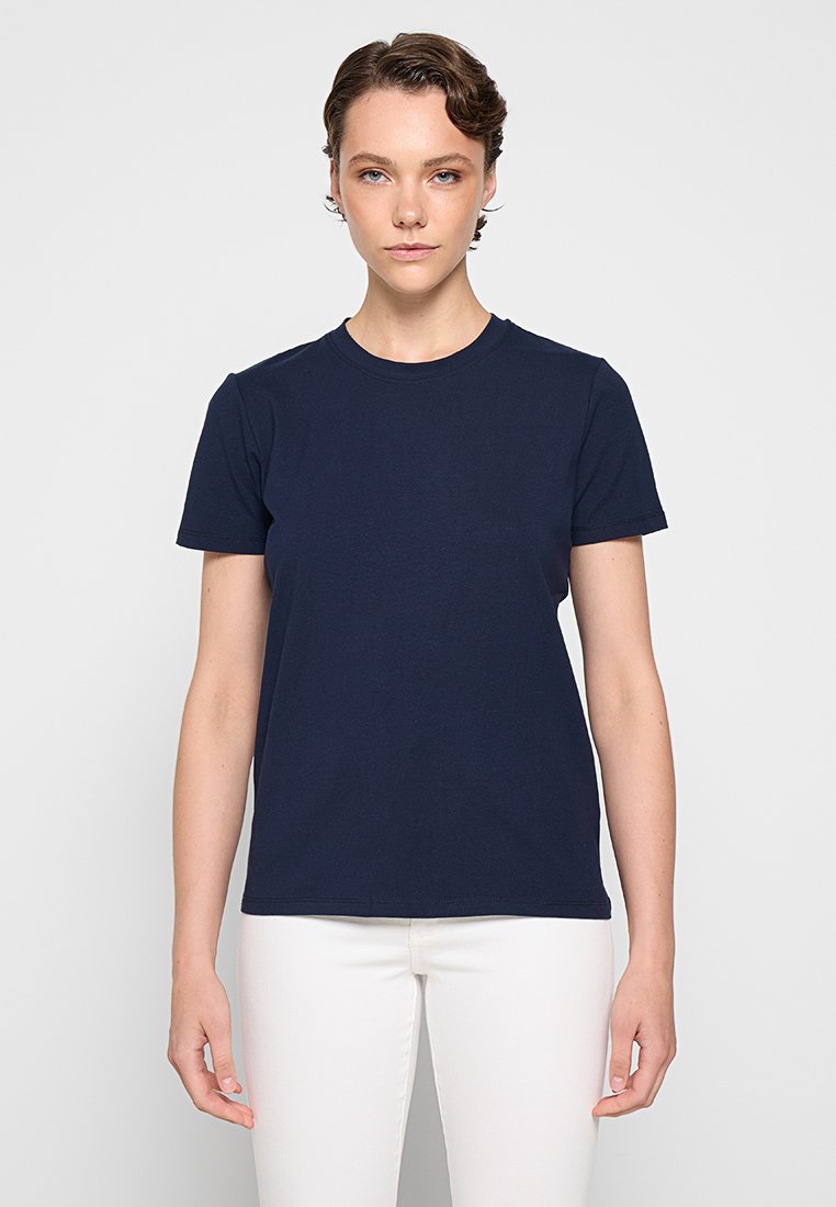 French Connection T-shirt basic donkerblauw