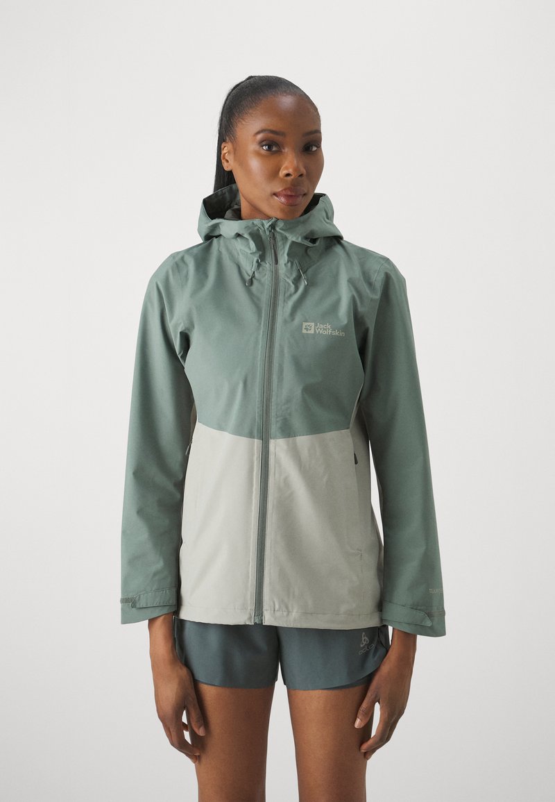 Jack Wolfskin - WEILTAL - Impermeable - hedge green, Ampliar