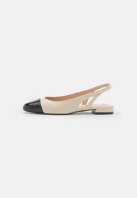 SLEEK SLINGBACK - Ballerines - oat/black