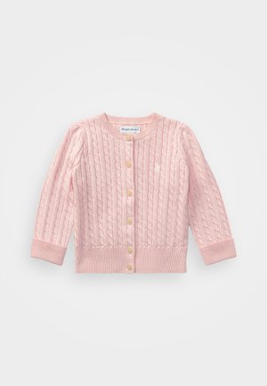 Polo Ralph Lauren MINI CABLE COTTON CARDIGAN - Strickjacke - hint of pink