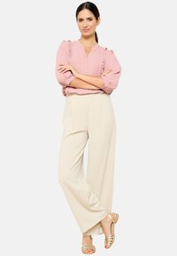 LolaLiza LOOSE-FITTING - Trousers - lt beige