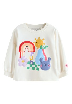 Next REGULAR FIT  - Pitkähihainen paita - ecru padded rainbow character