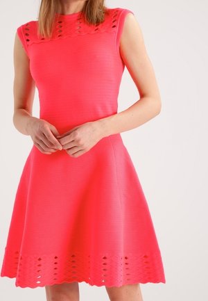 Strickkleid - orange