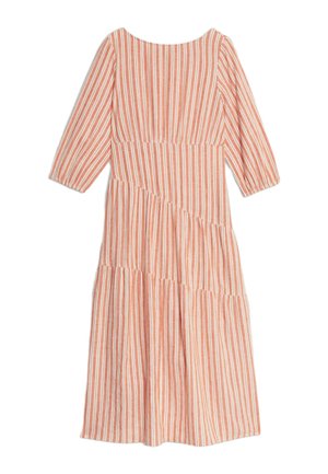 Marks & Spencer LINEN ASYMMETRICAL MIDI - Robe de jour - marmalade