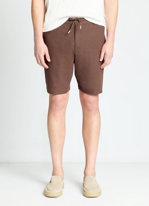 Calliope, PANTALONE CORTO TINTA UNITA - Shorts - caffè