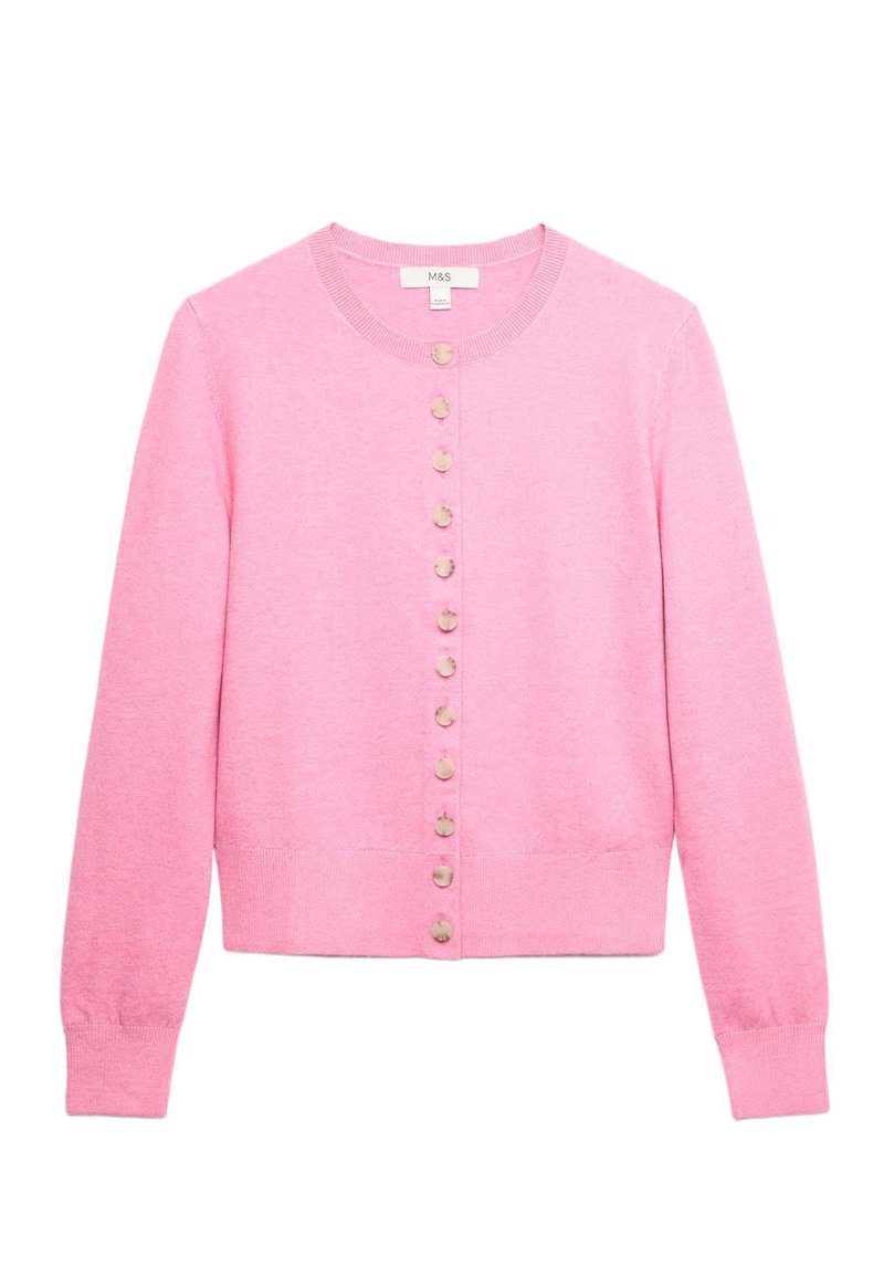 Marks & Spencer CREW NECK - Vest - sugar pink/gemêleerd donkerroze ...
