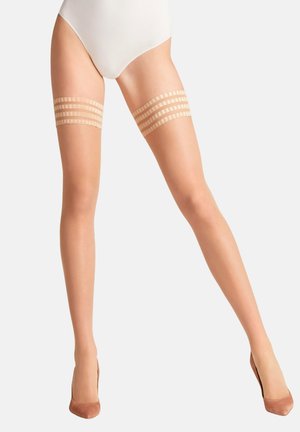 PURE MATT 20 DENIER SHEER - Overkneestrümpfe - golden