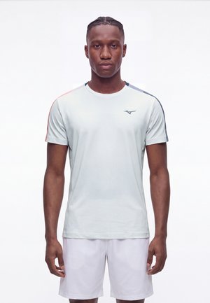 Mizuno, TENNIS SHORT SLEEVE TEE - Клубно облекло - cloudscape