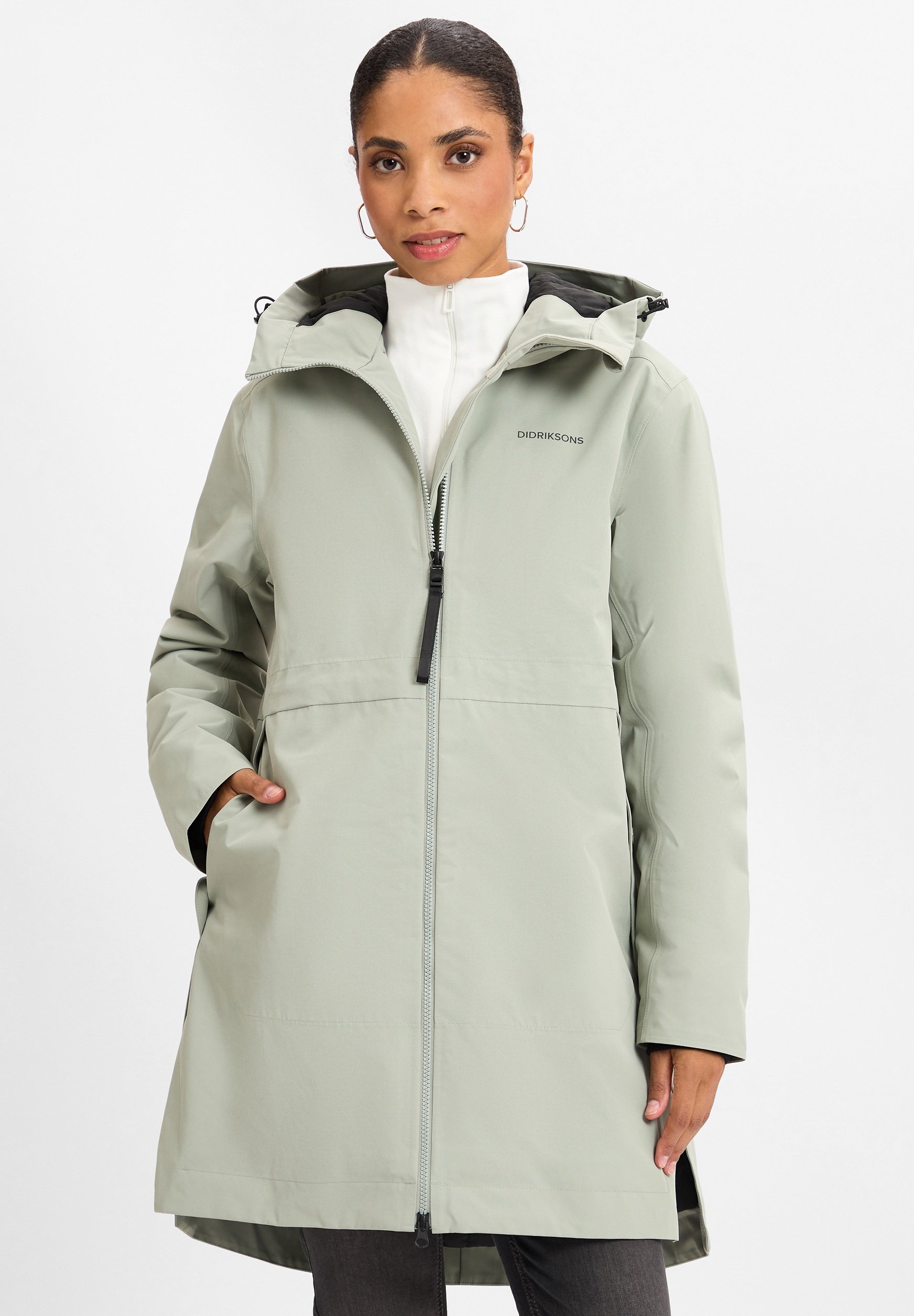 Didriksons ELENA Waterproof jacket schilf/blue Zalando