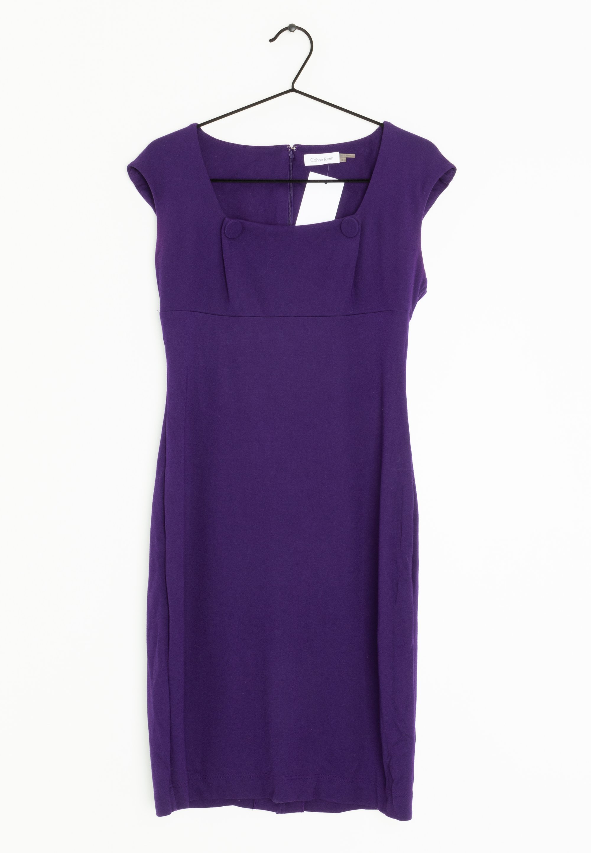 strapless open back dress Calvin Klein Purple Suede Pencil Dress main image 0