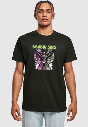 Mister Tee DEADLY SINS TEE - Majica kratkih rukava s printom - black