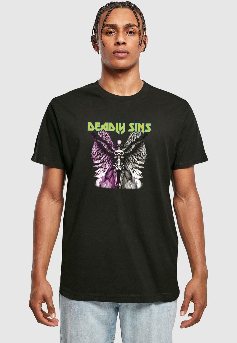Mister Tee DEADLY SINS TEE - Μπλουζάκι με στάμπα - black