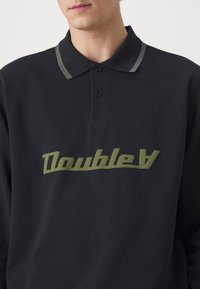 DOUBLE A BY W.W. LEN BASELINE - Top s dlhým rukávom - black