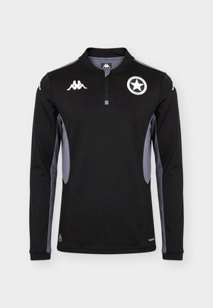 Kappa, TRAINING FC RED STAR - Φλις πουλόβερ - black/grey seal