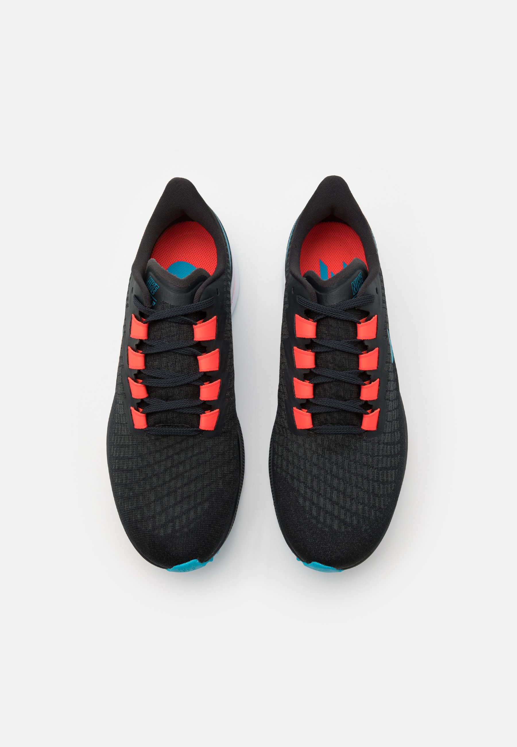 Nike Performance AIR ZOOM PEGASUS 37 - Laufschuh Neutral - off noir/light  blue fury/bright crimson/schwarz - Zalando.de