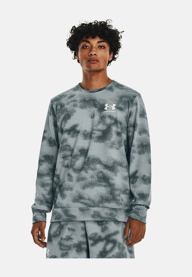 Under Armour UA RIVAL TERRY NOV CREW Sweatshirt harbor blue/blue