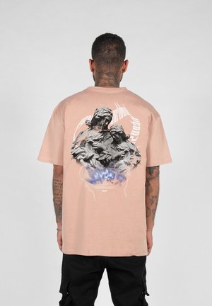 HIGHER THAN HEAVEN HEAVY OVERSIZE - T-Shirt print - orange