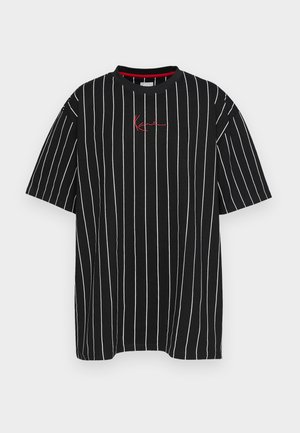 Karl Kani, SMALL SIGNATURE PINSTRIPE TEE - T-shirt print - black