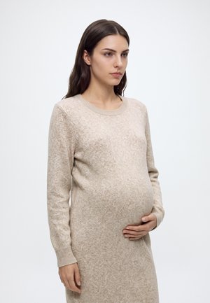 Vero Moda Maternity, VMMDOFFY O NECK   - Рокля тип пуловер - sepia tint/melange