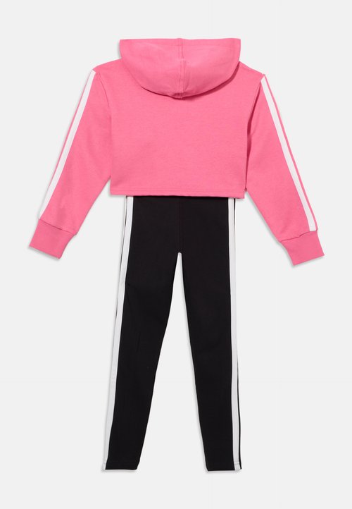 adidas JUNIOR GIRL 3 STRIPES TIBERIO SET - Chándal - pink fusion/white/clear pink — photo 2