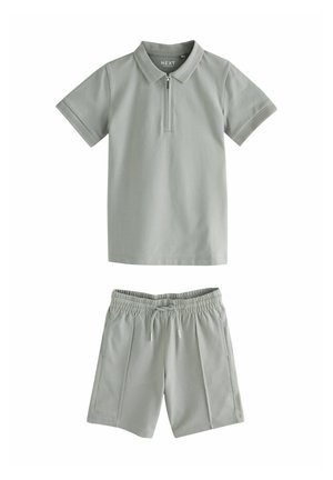 REGULAR FIT - SHORT SLEEVE AND SET - Jogginghose - khaki/green