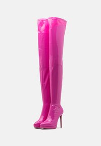 bottes roses disco pas cher