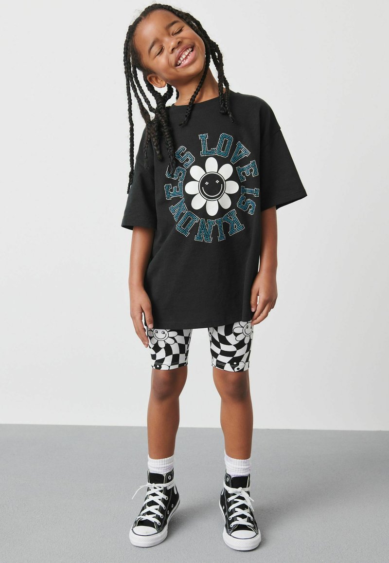 Next OVERSIZED TSHIRT AND CYCLING SHORTS SET Shorts black blue