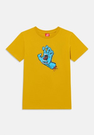 Santa Cruz YOUTH SCREAMING HAND UNISEX - T-shirt print - mustard