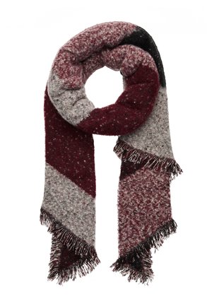 Scarf - dark red/black