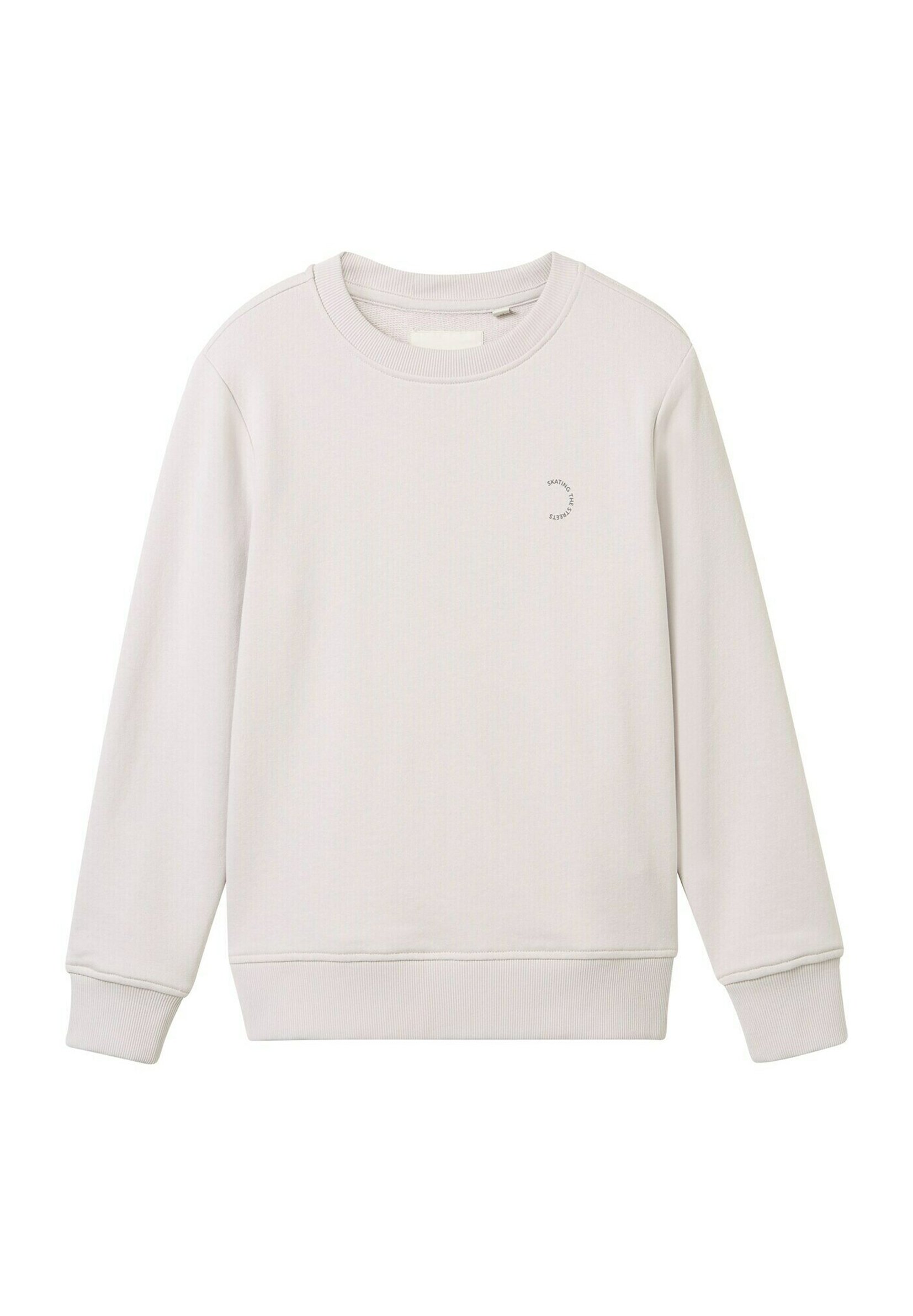 TOM TAILOR Sweatshirt clouds grey/offwhite