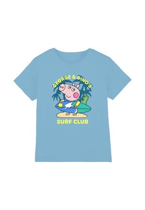 PEPPA PIG GEORGE AND DINO'S SURF CLUB - Print T-shirt - light blue