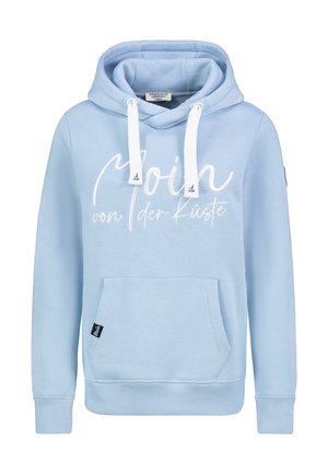 MIT KÜSTENBESTICKUNG - Hoodie - light-blue